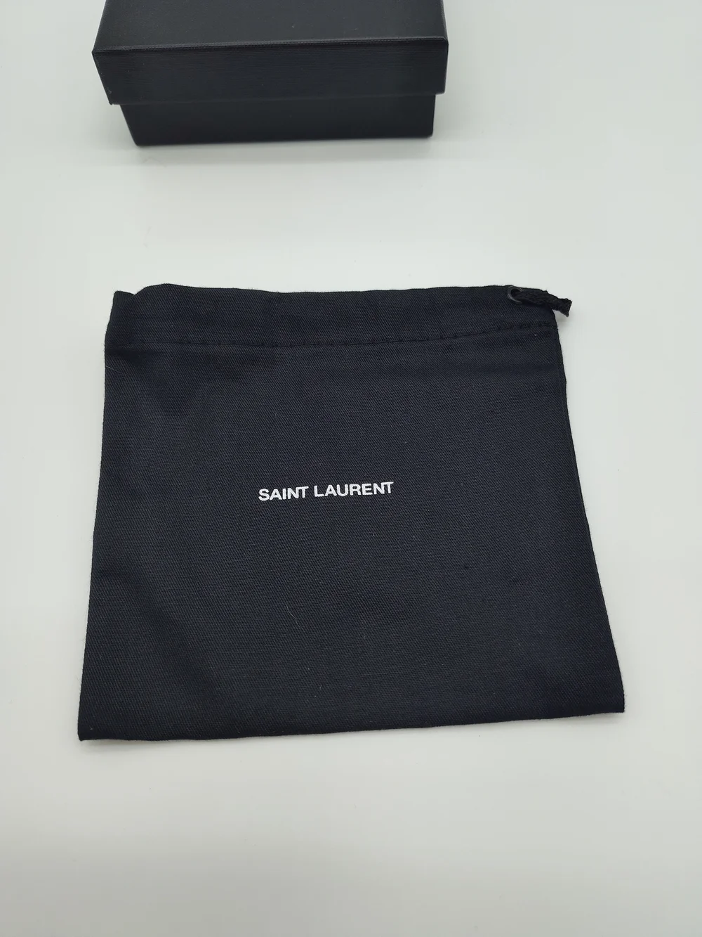 SAINT LAURENT Presentation Box & Logo Dust Bag Authentic Packaging Set EUC